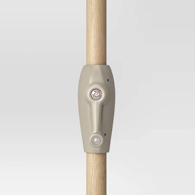 9'x9' Arete Market Patio Umbrella Navy - Threshold™ 4 9'x9' Arete Market Patio Umbrella Navy - Threshold™ - Image 4