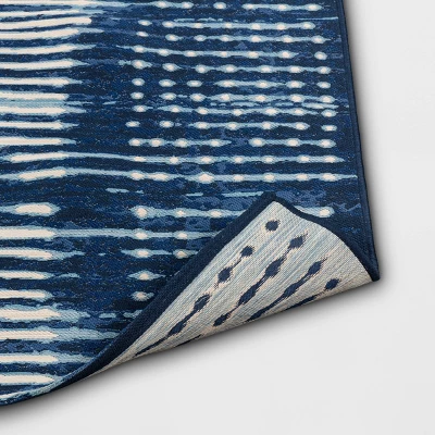 7' X 10' Outdoor Rug Indigo Dye - Threshold™ 2 7' X 10' Outdoor Rug Indigo Dye - Threshold™ - Image 2