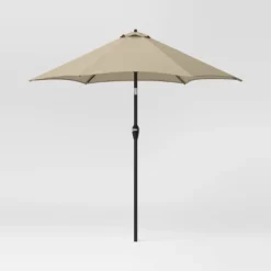 9'x9' Market Patio Umbrella - Black Pole - Threshold™ -Threshold Outdoor Deals Store GUEST 26376d4f 0c79 4670 8138 0cf481a01677