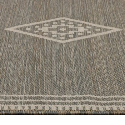 Six Diamond Outdoor Rug Linen - Threshold™ 1 Six Diamond Outdoor Rug Linen - Threshold™