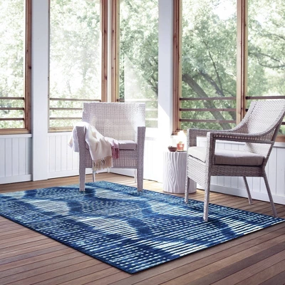 5' X 7' Outdoor Rug Indigo Dye - Threshold™ 1 5' X 7' Outdoor Rug Indigo Dye - Threshold™