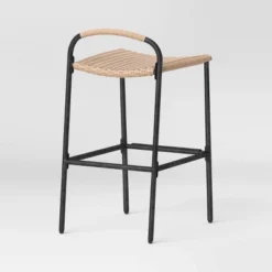 Popperton 2pk Arched Wicker Bar Height Patio Chairs, Outdoor Furniture - Black - Threshold™ Designed With Studio McGee -Threshold Outdoor Deals Store GUEST 35ac354a ae96 4702 abc7 35607560042d