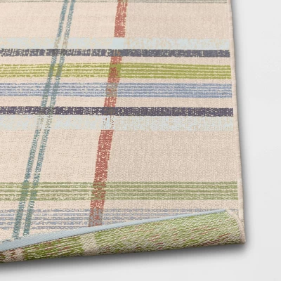 Plaid Outdoor Rug - Threshold™ 3 Plaid Outdoor Rug - Threshold™ - Image 3