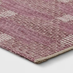 Modern Tile Outdoor Rug Pink - Thresholdâ˘