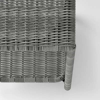 Monroe Wicker Patio Side Table - Gray - Threshold™ 3 Monroe Wicker Patio Side Table - Gray - Threshold™ - Image 3