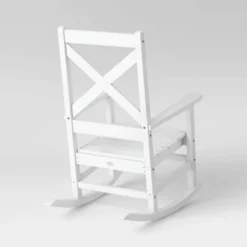 Shawboro POLYWOOD Patio Rocking Chair - White - Threshold™ -Threshold Outdoor Deals Store GUEST 5f31549b d304 4ea1 8c2d 2563284f6791