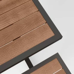 Bryant Faux Wood Rectangle Patio Picnic Table - Gray/Natural Wood - Threshold™ 5 Bryant Faux Wood Rectangle Patio Picnic Table - Gray/Natural Wood - Threshold™ -Threshold Outdoor Deals Store GUEST 61163d69 eb47 45b7 8fe5 b465c4217b59