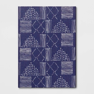 Dot Geo Outdoor Rug Indigo - Threshold™ 4 Dot Geo Outdoor Rug Indigo - Threshold™ - Image 4