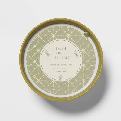 13oz Footed Textured Ceramic Dish With Dustcover Fresh Linen & Sea Salt Green - Threshold™ 3 13oz Footed Textured Ceramic Dish With Dustcover Fresh Linen & Sea Salt Green - Threshold™ - Image 3