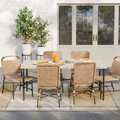 Northmont 6 Person Rectangle Patio Dining Table, Outdoor Furniture - Threshold™ Designed With Studio McGee 1 Northmont 6 Person Rectangle Patio Dining Table, Outdoor Furniture - Threshold™ Designed With Studio McGee