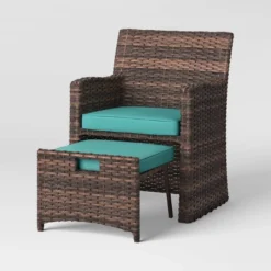 Halsted 5pc Wicker Small Space Patio Furniture Set - Threshold™ -Threshold Outdoor Deals Store GUEST 6c98a51f 7020 4c1a ae2d db726576d1ba