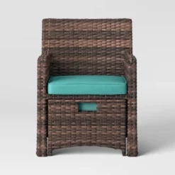 Halsted 5pc Wicker Small Space Patio Furniture Set - Threshold™ -Threshold Outdoor Deals Store GUEST 7da52616 f807 45db b6ea bca278143673