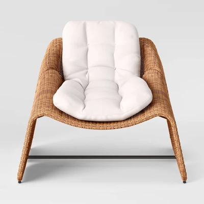 2pc Wexler Statement Chair With Ottoman - Brown - Threshold™ 3 2pc Wexler Statement Chair With Ottoman - Brown - Threshold™ - Image 3