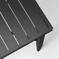 Searsburg Aluminum 6 Person Rectangle Slat Top Patio Dining Table, Outdoor Furniture - Black - Threshold™ -Threshold Outdoor Deals Store GUEST 85538e8e 4b99 48fb 8c4d d2d92c84f0fb