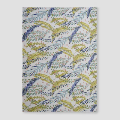 Botanical Rectangular Woven Outdoor Area Rug Blue/Green - Threshold™ 3 Botanical Rectangular Woven Outdoor Area Rug Blue/Green - Threshold™ - Image 3