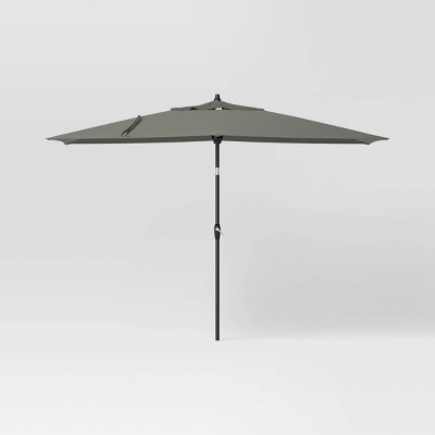 10'x6' Rectangular Market Patio Umbrella - Black Pole - Threshold™ 7 10'x6' Rectangular Market Patio Umbrella - Black Pole - Threshold™ - Image 7