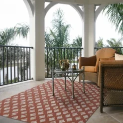 7' X 10' Diamond Outdoor Rug Orange - Threshold™ -Threshold Outdoor Deals Store GUEST 8f7f4245 35e6 47d8 9a39 fd5213c1c9b3