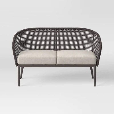 Weybridge Wicker Weave Patio Loveseat - Threshold™ 2 Weybridge Wicker Weave Patio Loveseat - Threshold™ - Image 2