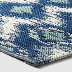 Ikat Outdoor Rug Blue - Threshold