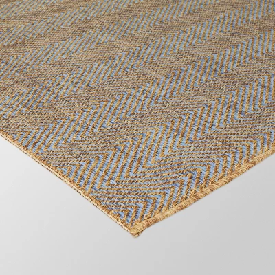 Indy Soft Stripe Outdoor Rug Brown - Threshold™ 1 Indy Soft Stripe Outdoor Rug Brown - Threshold™