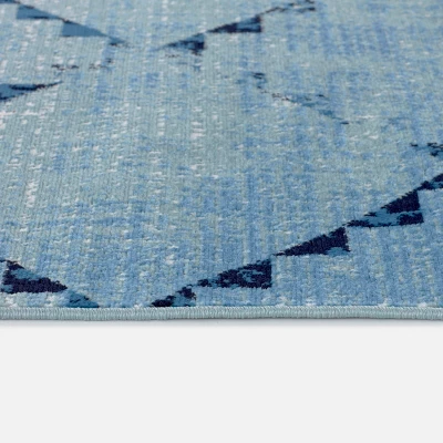Distressed Diamonds Outdoor Rug - Threshold 3 Distressed Diamonds Outdoor Rug - Threshold - Image 3