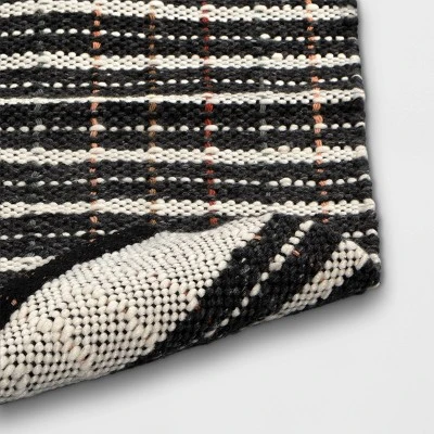 2'x3' Handloom Mixed Fibre Striped Rug - Threshold™ 3 2'x3' Handloom Mixed Fibre Striped Rug - Threshold™ - Image 3