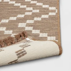 Check Diamonds Outdoor Rug Tan - Threshold™ -Threshold Outdoor Deals Store GUEST ac22a0ad a4e9 4c4c b89d 14ae4c1012fb