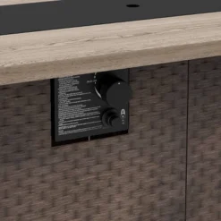 Stamped Steel Wicker Propane Fire Pit Brown - Threshold™ 7 Stamped Steel Wicker Propane Fire Pit Brown - Threshold™ -Threshold Outdoor Deals Store GUEST b3c5b10d 8b13 4da4 967a 929f81e76b02