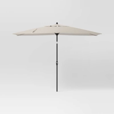 10'x6' Rectangular Market Patio Umbrella - Black Pole - Threshold™ 9 10'x6' Rectangular Market Patio Umbrella - Black Pole - Threshold™ - Image 9