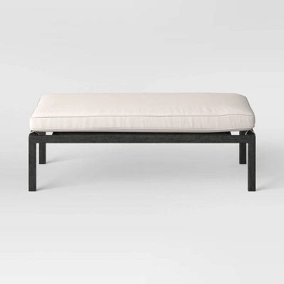 Ryegate 2pc 4' Mini Patio Daybed With Ottoman Weathered Teak - Threshold™ 6 Ryegate 2pc 4' Mini Patio Daybed With Ottoman Weathered Teak - Threshold™ - Image 6