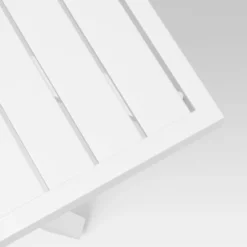 Seabury Steel 4 Person Square Patio Dining Table, Outdoor Furniture - White - Threshold™ -Threshold Outdoor Deals Store GUEST c9df465d 9a0c 42b3 b5e4 4d501c2d6dea