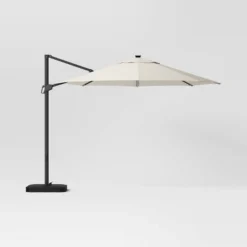 11'x11' Offset Solar Patio Umbrella - Black Pole - Threshold™ 10 11'x11' Offset Solar Patio Umbrella - Black Pole - Threshold™ -Threshold Outdoor Deals Store GUEST cf582cf1 085e 4b0f af3c 1c135f37dcb8