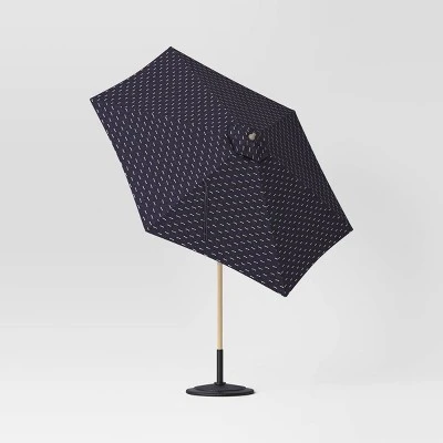 9'x9' Arete Market Patio Umbrella Navy - Threshold™ 2 9'x9' Arete Market Patio Umbrella Navy - Threshold™ - Image 2