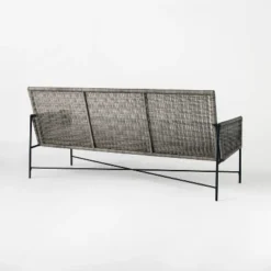 Wicker & Metal X Frame Patio Sofa - Gray - Threshold™ Designed With Studio McGee 10 Wicker & Metal X Frame Patio Sofa - Gray - Threshold™ Designed With Studio McGee -Threshold Outdoor Deals Store GUEST e9727c5c 7d57 4fb3 b845 7b850243113b