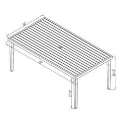 Fairmont Rectangle Steel Patio Dining Table, Outdoor Furniture - Black - Threshold™ -Threshold Outdoor Deals Store GUEST efc5895e 1526 4628 a056 bed43df62610