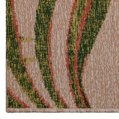 7' X 10' Outdoor Rug Neutral Palm - Threshold™ 1 7' X 10' Outdoor Rug Neutral Palm - Threshold™